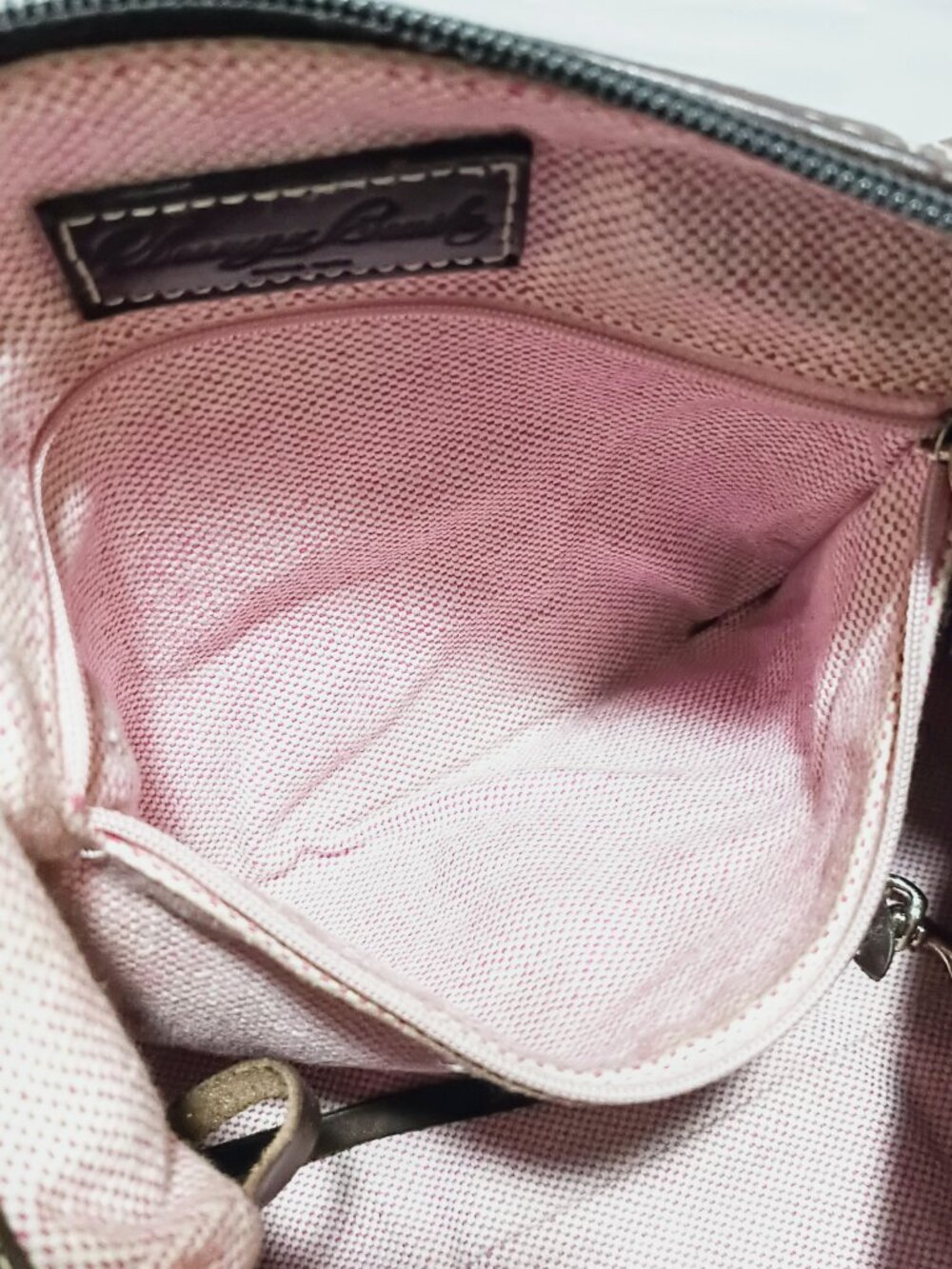 Dooney & Bourke East West Pebbled Leather Hobo, EUC - Picture 11 of 14